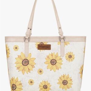 Wrangler Cream and Yellow Sunflower Tote Bag